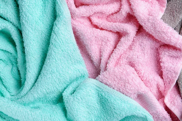 清潔で柔らかいタオル クローズ アップ — ストック写真