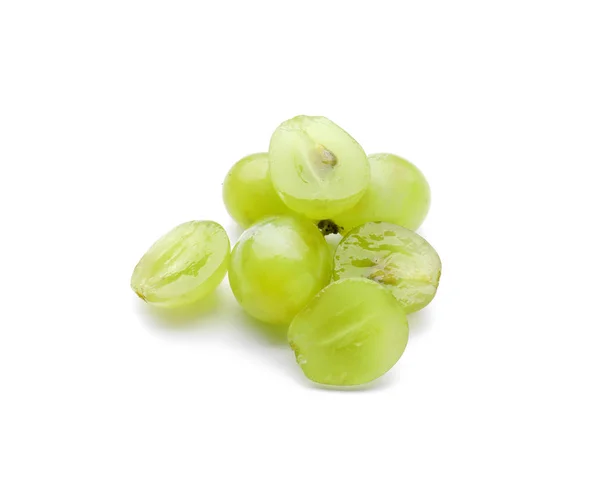 Ripe Juicy Grapes White Background — Stock Photo, Image