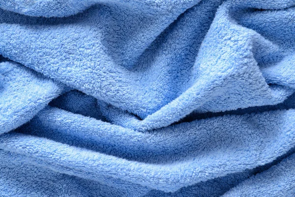 Pomarszczony Terry Ręcznik Tekstury Zbliżenie — Zdjęcie stockowe