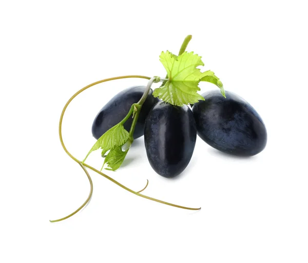 Ripe Sweet Grapes White Background — Stock Photo, Image