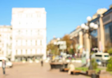 Güzel bir şehir bulanık bakış