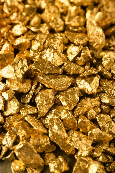 Many Gold Nuggets Background — Stock Photo, Image