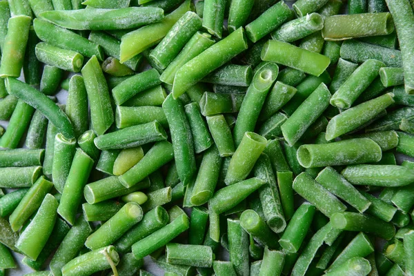 Frozen Green Beans Top View — Stock Photo, Image