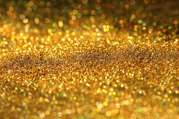 Glanzende Gouden Glitter Close — Stockfoto