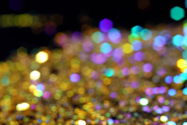 Blurred View Shiny Gold Sequins — Stock Photo, Image