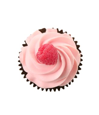 Beyaz arka planda lezzetli kekler.