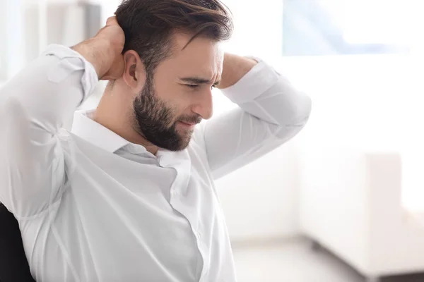 Tired Businessman Office — Stock Photo, Image