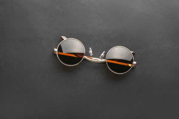 Stylish Sunglasses Black Background — Stock Photo, Image