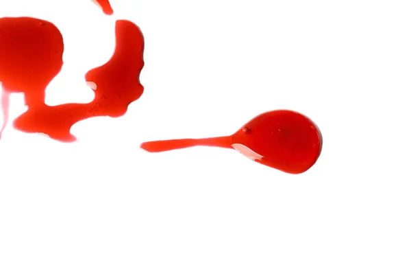 Blood Splashes White Background — Stock Photo, Image