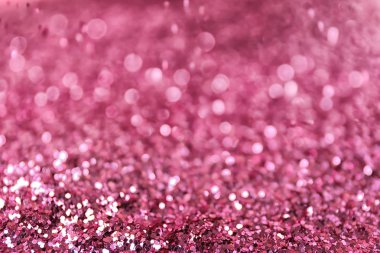 Parlak pembe payetler, portre