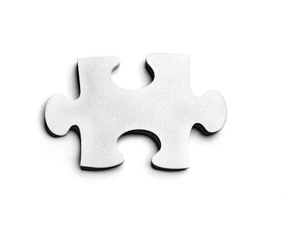 Puzzleteil Auf Weißem Hintergrund — Stockfoto