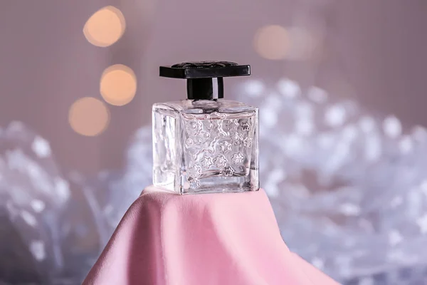 Bottle Perfume Color Cloth — Stock Photo, Image