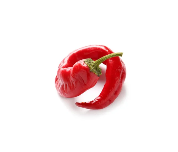 Red Hot Chili Pepper White Background — Stock Photo, Image