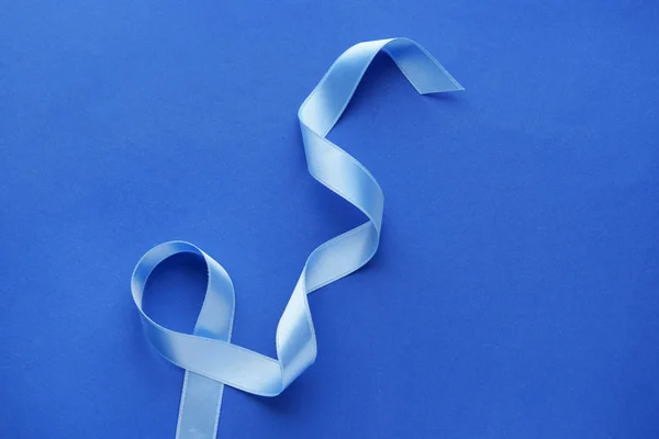 Beautiful Blue Ribbon Color Background — Stock Photo, Image