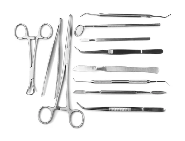 Dentist Tools White Background — Stock Photo, Image