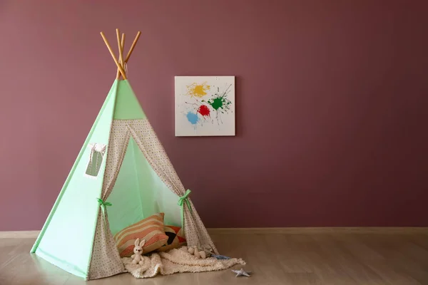 Cozy Play Tent Kids Child Room — Stock Photo, Image