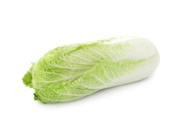 Beyaz arka planda taze lahana