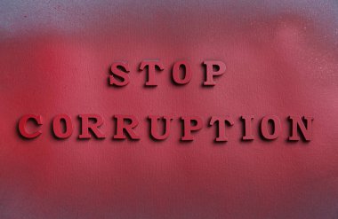 Metin bozulması koyu arka plan üzerinde durdur