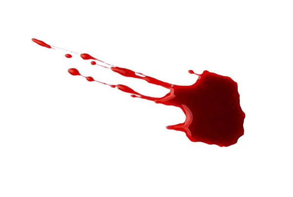 Salpicaduras Sangre Sobre Fondo Blanco — Foto de Stock