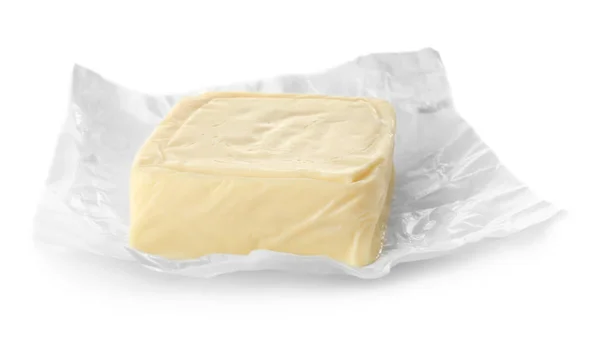 Formaggio Sfondo Bianco — Foto Stock