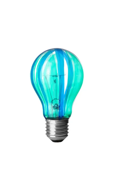 Painted Light Bulb White Background — Stock Photo, Image