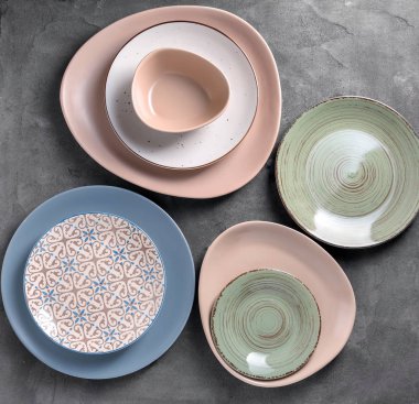 Tablo tarih temiz renkli levha kümesi