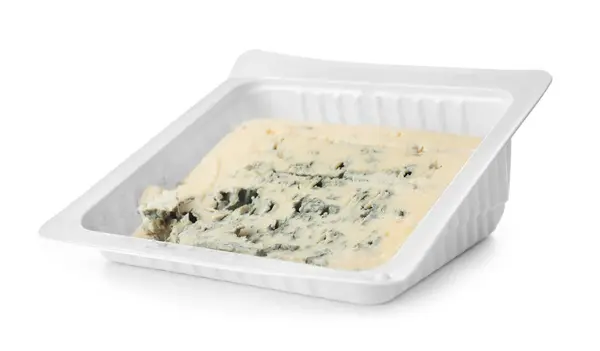 Blue Cheese White Background — Stock Photo, Image