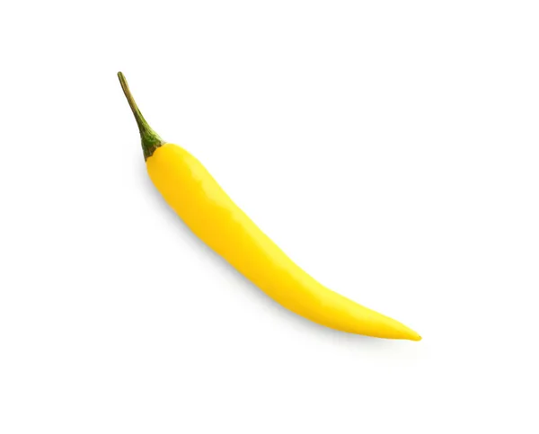 Yellow Chili Pepper White Background — Stock Photo, Image