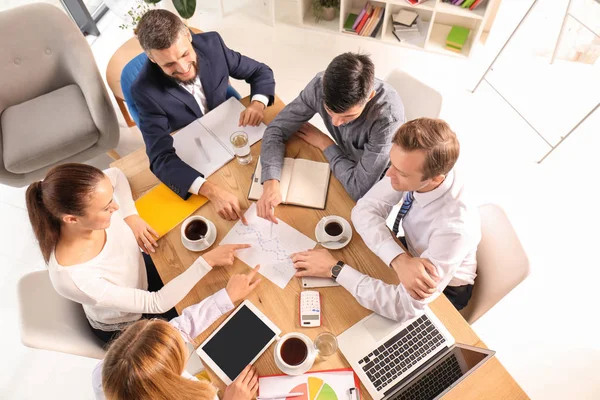 Vergadering Van Business Team Werkzaam Kantoor — Stockfoto