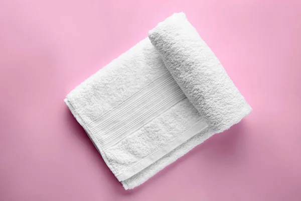 Καθαρό Μαλακό Πετσέτα Χρώμα Φόντου — Φωτογραφία Αρχείου