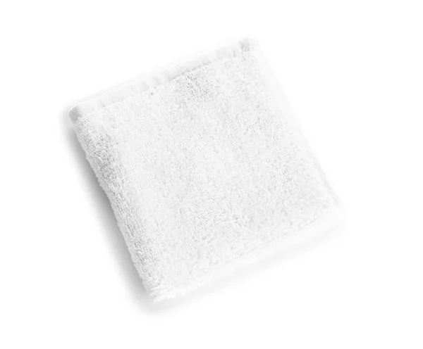 Towel White Background Top View — Stock Photo, Image