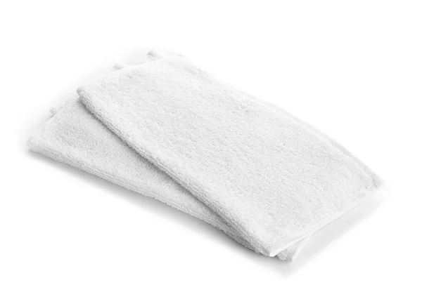 Handdoeken Witte Achtergrond — Stockfoto