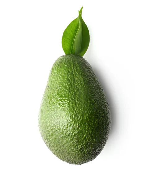 Ripe Fresh Avocado White Background — Stock Photo, Image