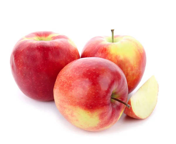 Ripe Tasty Apples White Background — Stock Photo, Image