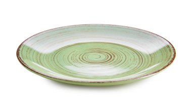 Beyaz arkaplandaki boş plakayı temizle