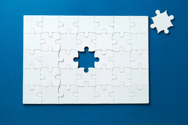 Jigsaw Puzzle Kolor Tła — Zdjęcie stockowe