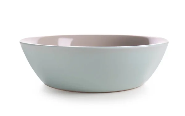 Clean Empty Bowl White Background — Stock Photo, Image