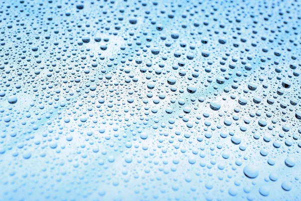 Droppar Vatten Färgbakgrund — Stockfoto