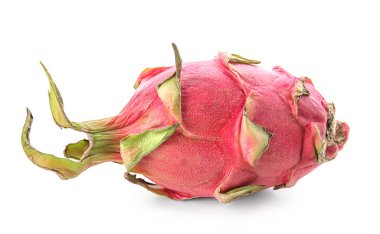 Beyaz arka planda lezzetli ejderha meyvesi