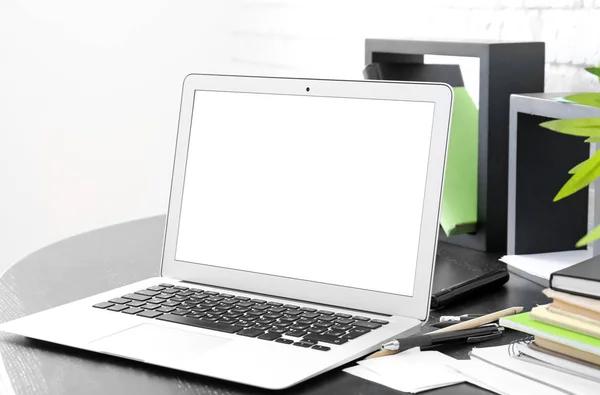 Workplace Laptop Table Office — Stock Photo, Image