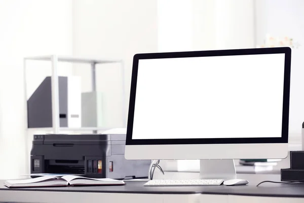 Workplace Computer Table Office — Stock Photo, Image