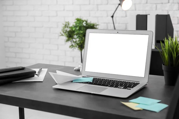 Workplace Laptop Table Office — Stock Photo, Image