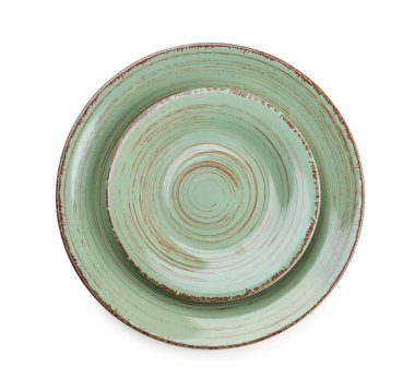 Beyaz arka plan üzerinde temiz renkli levha