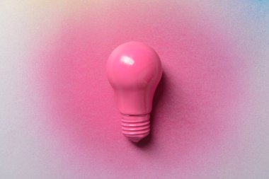 Açık renkli boyalı ışık ampul