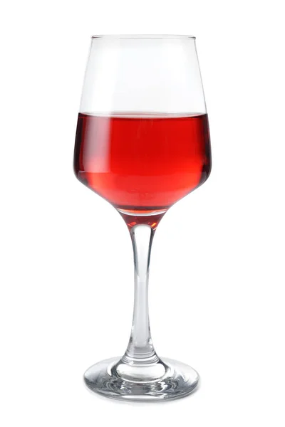 Glass Tasty Wine White Background — Stock Photo, Image
