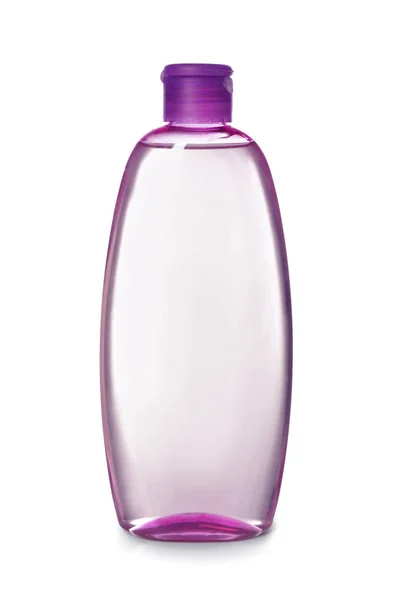 Пластиковая Бутылка Детской Косметики Белом Фоне — стоковое фото