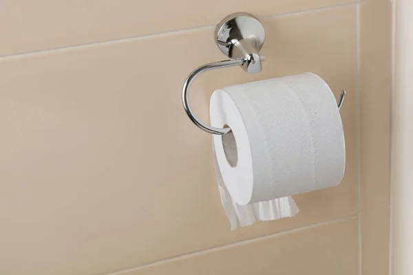 Roll Toilet Paper Restroom — Stock Photo, Image