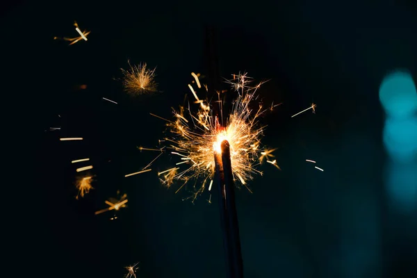 Espumantes Festivos Natal Fundo Cor Escura — Fotografia de Stock