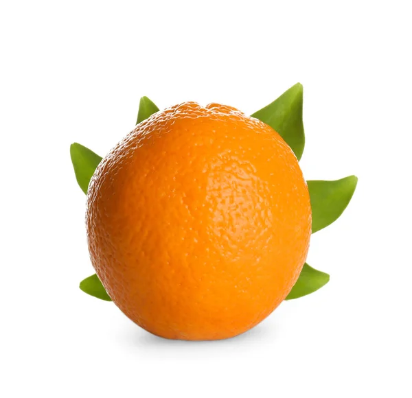 Tasty Ripe Orange White Background — Stock Photo, Image
