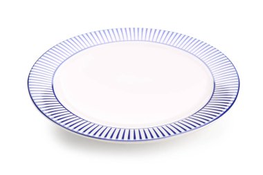 Beyaz arkaplandaki boş plakayı temizle